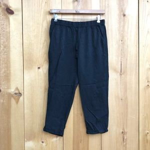 Madewell Elastic Waist Pull On Ankle Pants Pockets Sz Medium